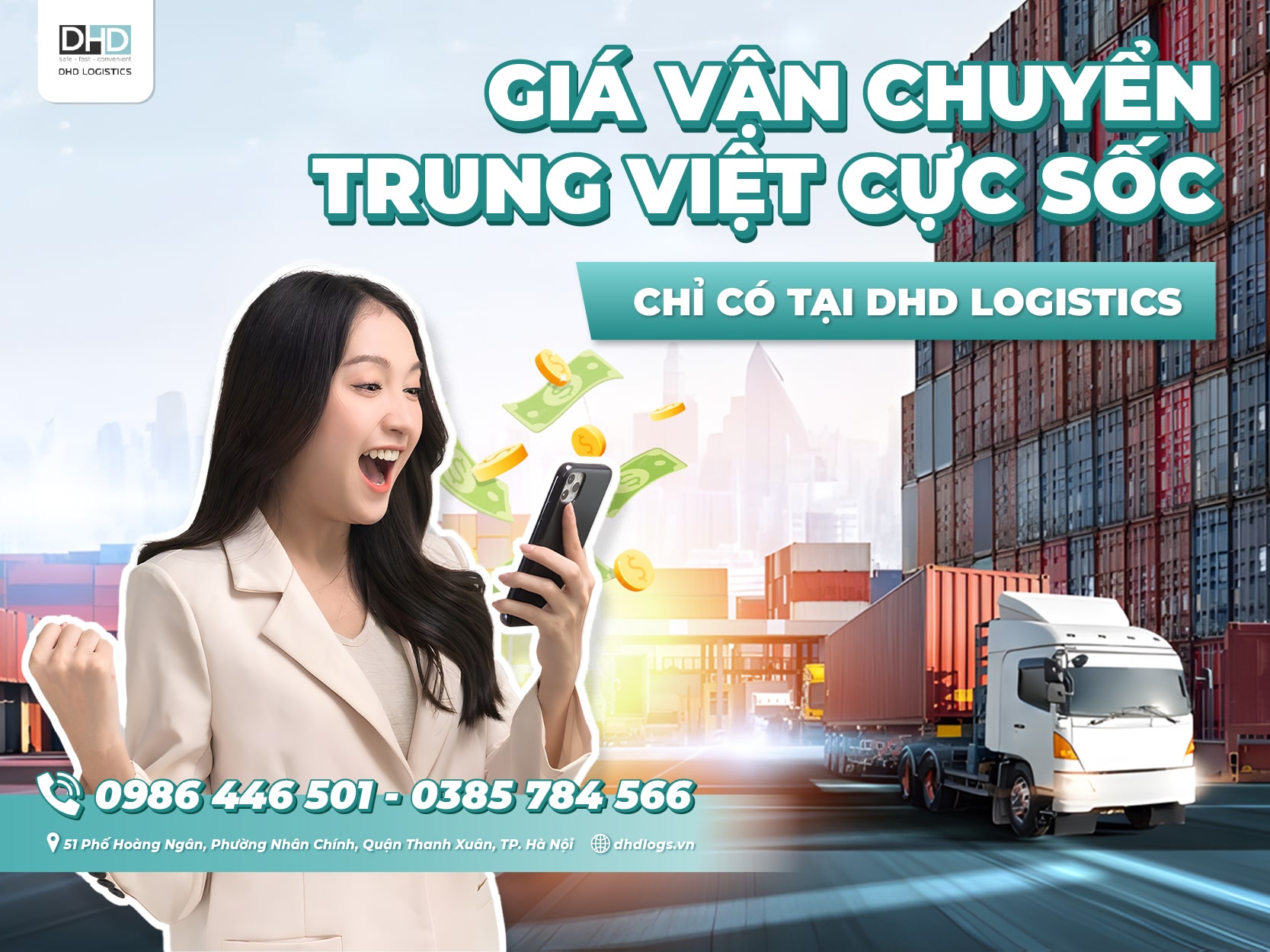 GIÁ VẬN CHUYỂN TRUNG VIỆT CỰC SỐC CHỈ CÓ TẠI DHD LOGISTICS